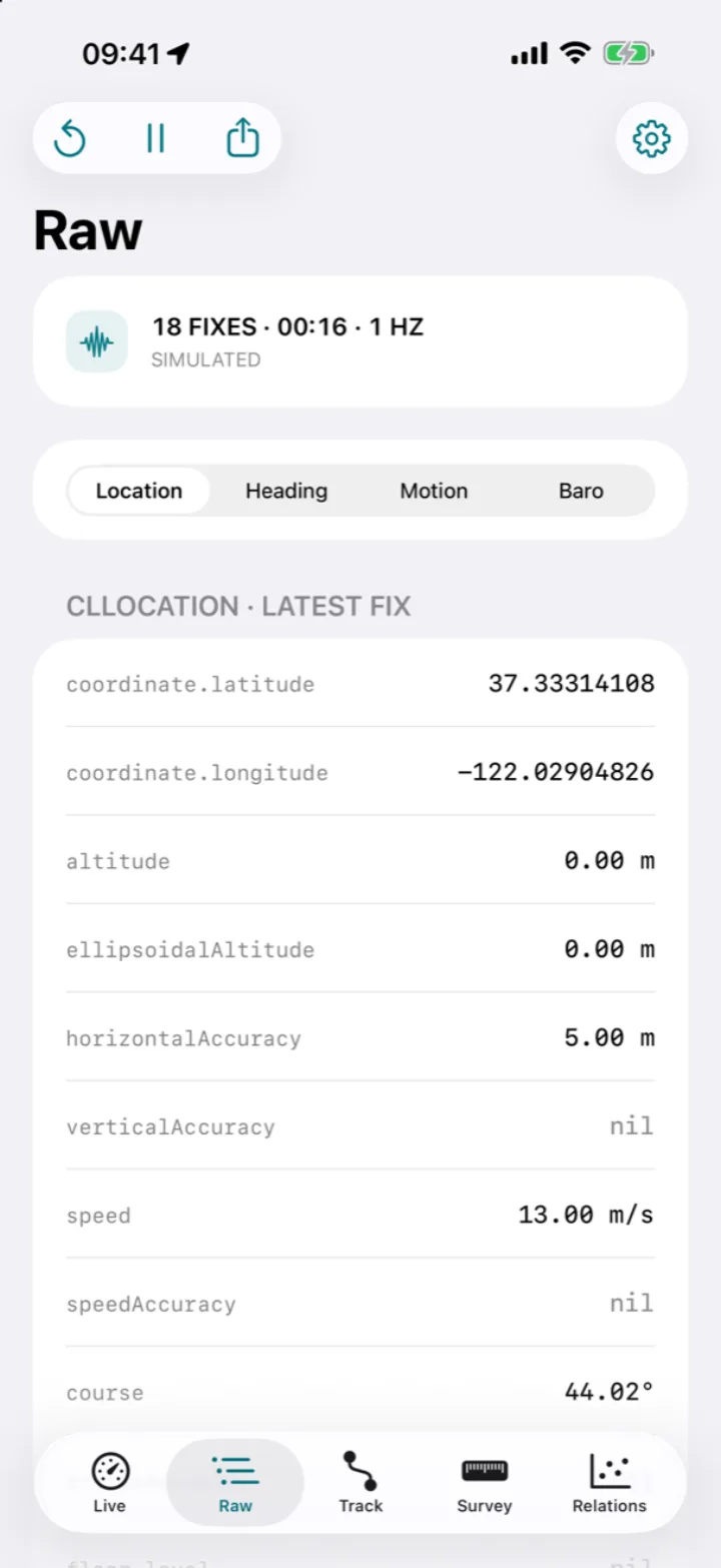 Raw location fields and accuracy estimates